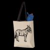 11L Canvas Tote with Contrast-Color Handles Thumbnail