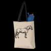 11L Canvas Tote with Contrast-Color Handles Thumbnail