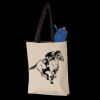 11L Canvas Tote with Contrast-Color Handles Thumbnail