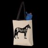 11L Canvas Tote with Contrast-Color Handles Thumbnail