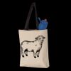 11L Canvas Tote with Contrast-Color Handles Thumbnail