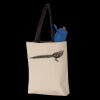 11L Canvas Tote with Contrast-Color Handles Thumbnail