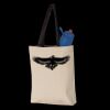 11L Canvas Tote with Contrast-Color Handles Thumbnail