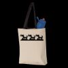 11L Canvas Tote with Contrast-Color Handles Thumbnail