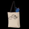 11L Canvas Tote with Contrast-Color Handles Thumbnail