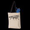 11L Canvas Tote with Contrast-Color Handles Thumbnail