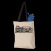 11L Canvas Tote with Contrast-Color Handles Thumbnail