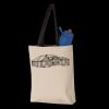 11L Canvas Tote with Contrast-Color Handles Thumbnail
