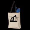 11L Canvas Tote with Contrast-Color Handles Thumbnail