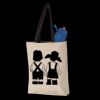 11L Canvas Tote with Contrast-Color Handles Thumbnail