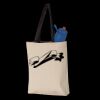 11L Canvas Tote with Contrast-Color Handles Thumbnail