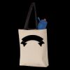 11L Canvas Tote with Contrast-Color Handles Thumbnail