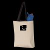 11L Canvas Tote with Contrast-Color Handles Thumbnail
