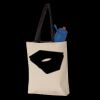 11L Canvas Tote with Contrast-Color Handles Thumbnail