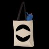 11L Canvas Tote with Contrast-Color Handles Thumbnail