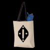 11L Canvas Tote with Contrast-Color Handles Thumbnail