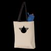 11L Canvas Tote with Contrast-Color Handles Thumbnail