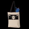 11L Canvas Tote with Contrast-Color Handles Thumbnail