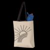 11L Canvas Tote with Contrast-Color Handles Thumbnail