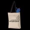 11L Canvas Tote with Contrast-Color Handles Thumbnail