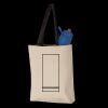 11L Canvas Tote with Contrast-Color Handles Thumbnail