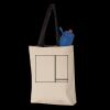 11L Canvas Tote with Contrast-Color Handles Thumbnail