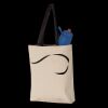 11L Canvas Tote with Contrast-Color Handles Thumbnail