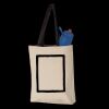 11L Canvas Tote with Contrast-Color Handles Thumbnail