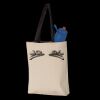11L Canvas Tote with Contrast-Color Handles Thumbnail