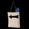 11L Canvas Tote with Contrast-Color Handles Thumbnail
