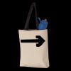11L Canvas Tote with Contrast-Color Handles Thumbnail