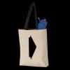 11L Canvas Tote with Contrast-Color Handles Thumbnail
