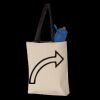 11L Canvas Tote with Contrast-Color Handles Thumbnail