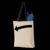 11L Canvas Tote with Contrast-Color Handles Thumbnail