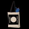 11L Canvas Tote with Contrast-Color Handles Thumbnail
