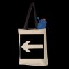 11L Canvas Tote with Contrast-Color Handles Thumbnail
