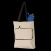 11L Canvas Tote with Contrast-Color Handles Thumbnail