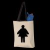 11L Canvas Tote with Contrast-Color Handles Thumbnail