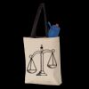 11L Canvas Tote with Contrast-Color Handles Thumbnail