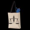 11L Canvas Tote with Contrast-Color Handles Thumbnail