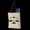 11L Canvas Tote with Contrast-Color Handles Thumbnail