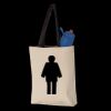 11L Canvas Tote with Contrast-Color Handles Thumbnail
