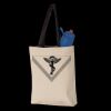 11L Canvas Tote with Contrast-Color Handles Thumbnail