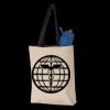 11L Canvas Tote with Contrast-Color Handles Thumbnail
