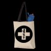 11L Canvas Tote with Contrast-Color Handles Thumbnail