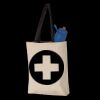 11L Canvas Tote with Contrast-Color Handles Thumbnail