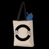 11L Canvas Tote with Contrast-Color Handles Thumbnail