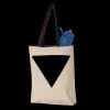 11L Canvas Tote with Contrast-Color Handles Thumbnail