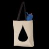 11L Canvas Tote with Contrast-Color Handles Thumbnail