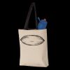 11L Canvas Tote with Contrast-Color Handles Thumbnail